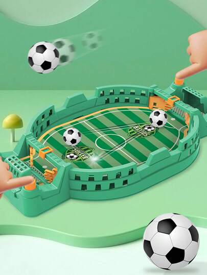 1 conjunto de jogo de mesa criativo, brinquedo educacional, jogo de futebol para 2 jogadores, jogo de tabuleiro interno, peças aleatórias, padrão, cor e tamanho