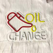 Oil Change Neon Sign Garage Car LED Signs For Wall Decor Automobile Repair Shop Man Cave Auto Room Workshop Garage Accessories USB Powered - Multi-color light - View 8