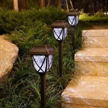 Shenzhi Tech Shenzhi Tech 2Pcs Solar Ground Lights With Light Control – Outdoor Solar Powered LED Path Lights, Auto On/Off, 6-8H Illumination For Garden Lawn Yard Patio