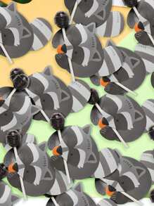 50pcs Fox Lollipop Paper Cards, DIY Decorative Cards - Multicolor - View 6