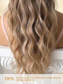 Klauw Paardenstaart Verlenging Haar Ombre 28 Inch Lange Water Wave Hittebestendige Vezel Synthetische Paardenstaart Haarstuk Voor Meisjes Vrouwen Feest Dagelijks Gebruikt