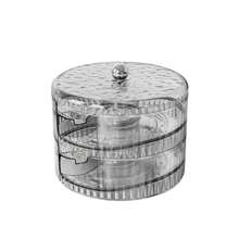 Caja transparente rodante para almacenar huevos en el refrigerador, soporte apilable claro para huevos, protector de huevos para refrigerador, dispensador de huevos apilable