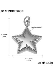 1pc Unique Stainless Steel DIY Pendant, Multiple Designs Available, Suitable As A Creative Gift For Friends