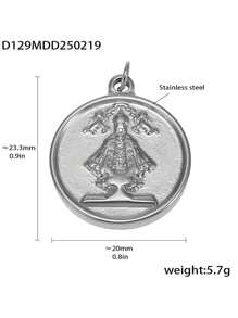 1pc Unique Stainless Steel DIY Pendant, Multiple Designs Available, Suitable As A Creative Gift For Friends