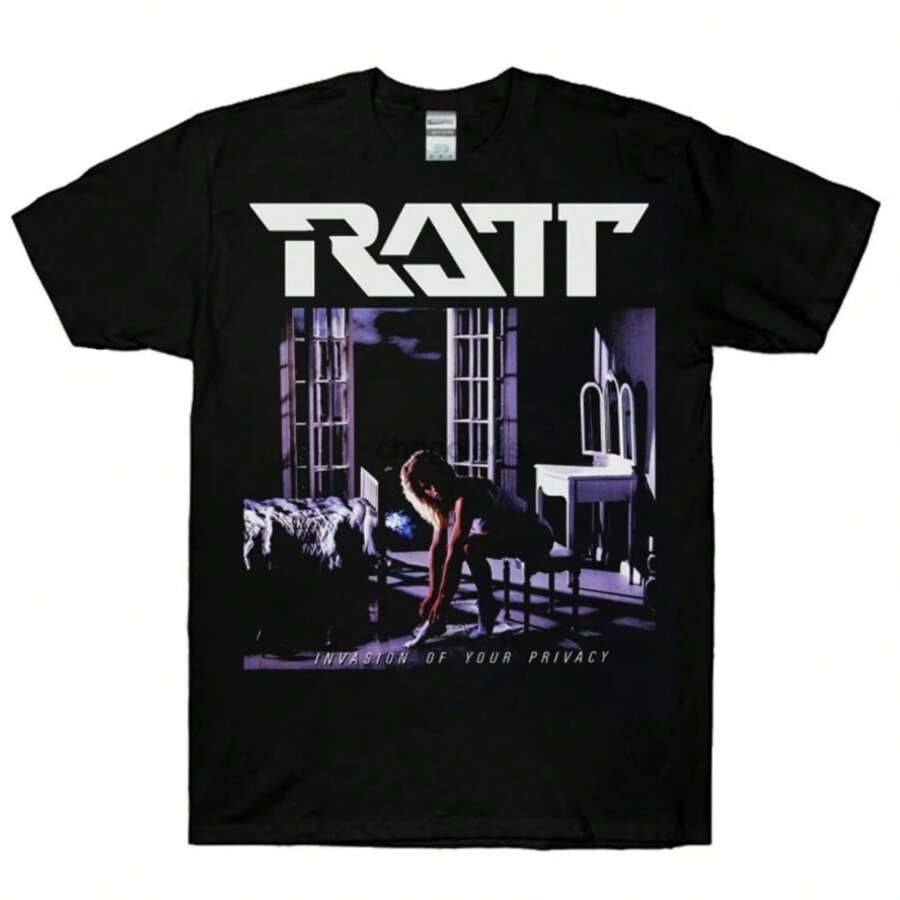 Ratt Band Shirt Ratt Invasion Of Your Privacy Detonator Logo T-Shirt - 黑色 - 查看 1