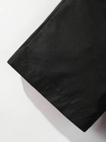 2 bucăți/Set Tricou polo cu mânecă scurtă și pantaloni scurți de culoare solidă pentru școală, spectacole, activități de grup