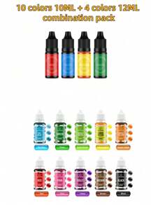 DIY Baking Decorations Gel Kit - Multi-Color Gel-Based Easter Egg Dye Set Concentrated Colors Suitable For Baking Decoration DIY, Soap Coloring (Some Accessories Are Sent Randomly)