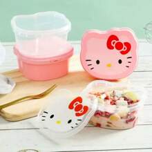 Sanrio Süße  Aufbewahrungsbox mit Fächern, multifunktionaler Schreibtisch Organizer, Haargummi, Snackbox, luftdichte Lebensmittelaufbewahrungsbox für Küche, Kühlschrank