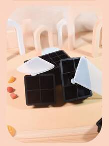 1 件装硅胶冰格模具，带盖，立方体和球体多腔冰块模具