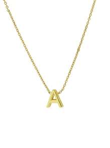 1 件 925 银项链 26 个首字母 A-Z 项链 镀 14K 项链 适合闺蜜 女士 女孩 情人节礼物 - 款式1 - 查看 6