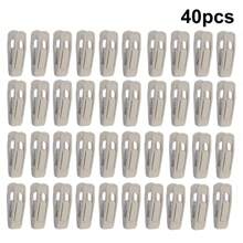 BKFUN 40/20/10/2 Stück Samtklammern für Kleiderbügel, starke Samtklammern für Samtbügel, Hosen- und Rockhalterung Samtklammern passend für Samtkleiderbügel