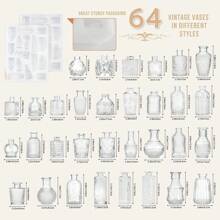 Tomnk 12/24/36/64 Glass Bud Vase Set, Small Vases For Flowers, Clear Bud Vases For Centerpieces Small Flower Vases In Bulk For Rustic Wedding Decorations Vintage Look Home Table Decor, Home Decor, Garden Decor,Plant Pot,Outdoor Decor, Wedding Decor - Clear - View 10