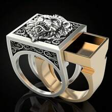 1pc Vintage Majestic Lion Design Ring Holder