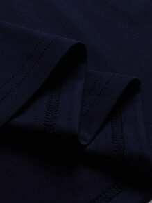 3 件/套男士夏季短袖图案 T 恤组合，带有树、鸟、几何线条和山峰图案，青春印花圆领休闲 T 恤 - 彩色 - 查看 8