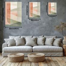 La géométrie fine de la géométrie. Grande peinture murale encadrée en bois, décoration d'intérieur, peinture à l'huile - Chambre, salle de bain, salon, bureau, cuisine, cadeaux de Noël - 1 pièce