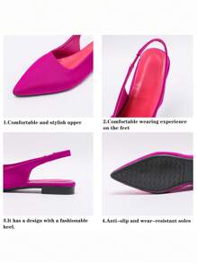 Factory Direct High-Quality Retro Style Women's Closed Toe Sandals, Romantic French-Inspired Design, Super Comfortable Low Heel Slip-On Shoes, Suitable For Spring And Summer