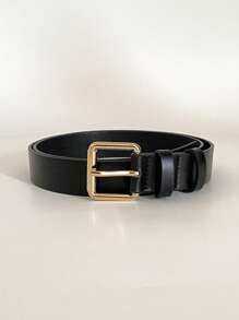 1pc Leopard Print Casual Vintage Sexy PU Belt For Women, Suitable For Jeans, Suit Jackets In Autumn/Winter