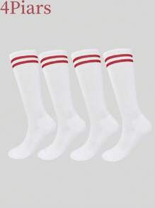 16pcs/12pcs/8pcs/4pcs/1 Pair Kids Football Basketball Running Cycling Training Socks, Girls Long Tube Socks, Boys Moisture Wicking Breathable Sports Socks - Multicolor - View 47