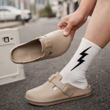 Chaussures légères à enfiler pour hommes, intérieur EVA doux antidérapant et imperméable, respirant. Sandales unisexes à semelle épaisse, simples et casual