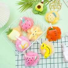 1pc Fruit Cartoon Lovely Modeling Bath Ball, Advanced Anti-Scattering Bath Rub Back Cleaning Foam Soft Light Skin Bath Ball Bath Flower Ball