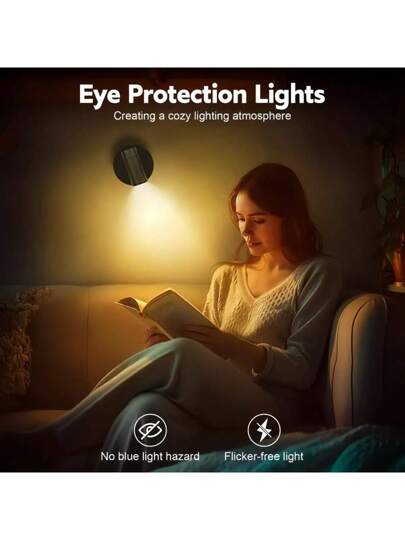 1/2 Pcs LED Spotlights Rechargeable, Dimmable Vloer Lamp Touch Control, USB Powered, Ideal Art Plant Display, Includes Verlichting Source, Different Room Types, Warm Bedroom Lighting view 3