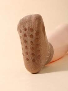 新生儿和幼儿袜子 0 - 3 岁 - 8 件套时尚婴儿袜子，圆点 - 粘合以抓握，条纹以透气 - 彩色 - 查看 3