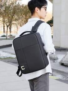 男士背包，笔记本电脑背包，学生背包，多口袋，防水，大容量，减震肩带，适合青少年，休闲户外，运动，度假，旅行，毕业礼物，生日配件