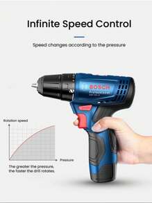 Bosch Professional Cordless GSR120-Li Drill/Screwdriver (Bare Metal + Box) - Multicolor - View 6
