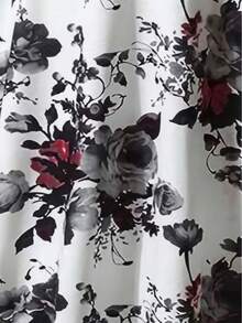 Floral Print Square Collar Sleeveless Dress, Sexy High-Waisted Peplum Hem Beach Dress, Women's Dress