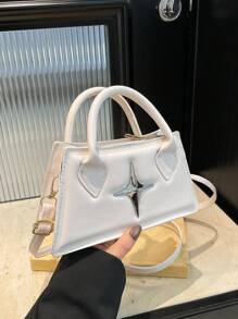 1pc This Year's Popular Hot Girl Sweet Cool Handbag Simple And Stylish Shoulder Crossbody Small Square Bag, Korean Style Versatile, Shoulder Straps Casual And Comfortable, Versatile And Not Picky, Suitable For Girls' Daily Shopping And Travel Use