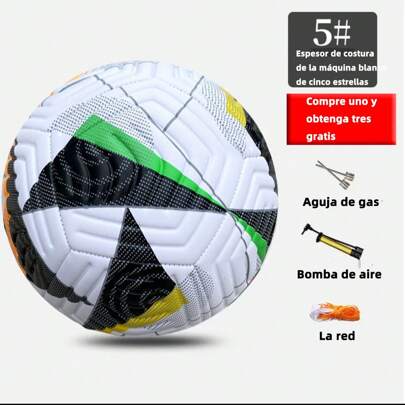 Balón Fútbol N5 Champions-Entrenamiento Pro+Color Impactante