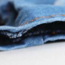 1 Pc Striped Pet Four Leg Clothing, Denim Overalls Style Dog Suspender Pants, Spring/Summer Pet Apparel