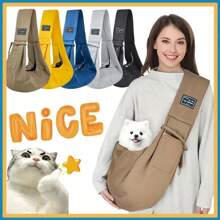 Portador de bolso de transporte para mascotas, gran capacidad portátil - Correa ajustable para un viaje fácil y transporte cómodo, bolso de transporte suave para mascotas, bolso de viaje para perros y gatos para exteriores, portador de perros, portador de gatos, compañero de viaje para cachorros, gatitos y animales pequeños, regalo de Navidad
