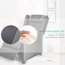 Gaming Recliner Chair, Racing Style, Single PU Leather, Ergonomic, Comfortable, Modern Sofa For Living Room, Home Theater Seating - Grey - View 6