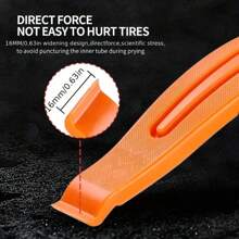 自行车轮胎撬棍，尼龙山地/公路自行车轮胎拆卸工具修理设备 - 橘色 - 查看 4