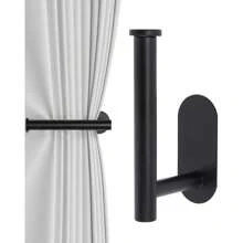 Cortineros adhesivos, soportes para cortinas, ganchos adhesivos para cortinas, sujetadores de cortinas sin taladro para cortinas y cortinajes