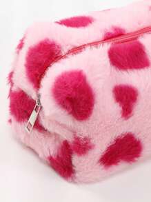 1 Stück Stifteetui in Kissenform, verschiedenfarbiges Herzdesign für Stationäraufbewahrung, verwendbar zur Aufbewahrung von Schreibstiften, Radiergummi und Linealen, Bürobedarf, wichtiger Schulbedarf für die Schulanfang