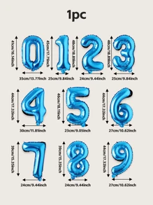 1 个 16 英寸金色、银色、蓝色、粉色、香槟色渐变色字母和数字 PE 气球，适用于生日派对装饰、活动场景道具、派对装饰组件， - 玫紅色 - 查看 4