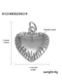 1pc Unique Stainless Steel DIY Pendant, Multiple Designs Available, Suitable As A Creative Gift For Friends