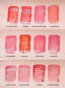 AMUSE DEW TINT 09 UVA MORADA, Ligero, suave y ultra hidratante, tinte no pegajoso, brillo labial con hidratación y larga duración, altamente pigmentado, tinte de aspecto talla grande suave, brillante, vegano, K-Beauty, maquillaje coreano, 4g/0.14oz