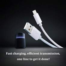 [2 Modelos] ¡Este cable de datos trenzado de dos colores tipo C puede realmente resolver su problema! Mide solo 1m de largo, por lo que no ocupa espacio en su escritorio y facilita la conexión sin importar dónde esté su dispositivo. Teléfonos móviles, tabletas y portátiles, todo puede ser adaptado, y una sola línea puede manejar la carga y la transferencia de datos.