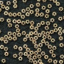 100pcs 4mm Metal Snowflake Spacers, Color Preserving Jewelry Making Components For Bracelets, Necklaces, Earrings, Hair Clips - One Bag - View 17
