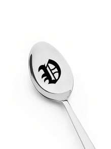 Initial Spoon - Engraved Coffee Spoon Gift - Unique Party Accessory, Personalized Coffee Lover Present, Birthday Gift Idea For Him Or Her, Themed Kitchenware, Novelty Tableware