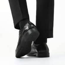 Men's Lace Up Formal Dress Shoes Leather Shoes, Brogues Derby In Business, Casual, Work - Black - View 5