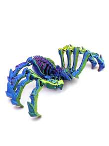 3D Printed Elastic Spider Animal Model With Moveable Limbs, Multi-Color, Desk Decor Toy