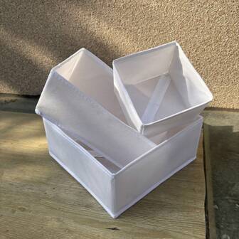 1/3/6件套，多功能衣物整理器，家庭杂物收纳盒，布艺折叠收纳盒，用于存放内衣裤、内裤、袜子、桌面化妆品，抽屉式收纳，节省空间，适合返校使用