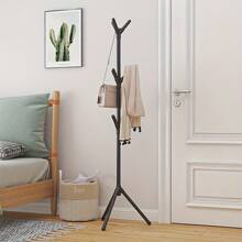 1pc Simple Clothes Hanging Shelf Floor Simple Bedroom Clothes And Hat Rack Household Clothes Storage Rack, Bedroom Decor, Room Decoration Stuff, Simple, Spring Break, Opulessaboho Vibes, Premium Style, Mother's Day, Spring, Spring Decor, Boho, Adjustable & Movable Organizer Storage Shelf