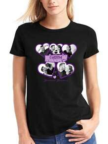 定制女式 T 恤 你漂亮，他丑陋，你天鹅他青蛙箭头衬衫，有趣的模因，时尚模因，你天鹅他青蛙 T 恤，女朋友礼物，男人像出租车，一去不复返，下一个来 - 黑色 - 查看 2