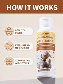 GJYC PET Hypoallergenic Anti-Itch Shampoo For Dogs & Cats – Soothes Itchy, Dry Skin & Relieves Scratching – Shea Butter & Botanical Extracts – PH Balanced Pet Wash For Sensitive Skin – 3.38 Fl Oz - Multicolor - View 5