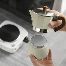 咖啡滤纸，一次性圆形滤纸，尺寸可选：51mm 300张，53.5mm 300张，58.5mm 300张，60mm 300张，64mm 300张，适用于浓缩咖啡机、法压壶、冷萃滴滤壶、摩卡壶、Yuropress 和 Ae.Ropress 便携式咖啡机，适合家庭、个人使用、户外旅行和咖啡馆返校 - 白色 - 查看 10